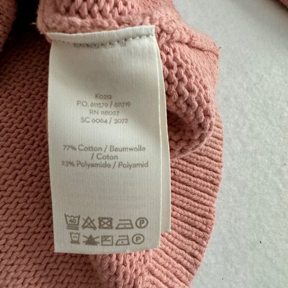 BODEN Women’s Sweater M Arianna Striped Crew Neck Bell Sleeve Pink - Picture 4 of 9